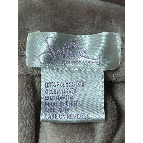 Softies by Paddi Murphy Blush Snuggle Lounger Velour Loungewear Gown Robe S / M - Picture 5 of 5